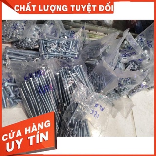 combo 50 bù long con tán M6,bulong tán bộ