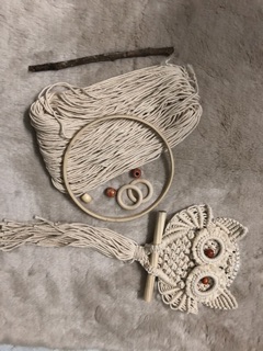 Combo làm cú macrame size 20