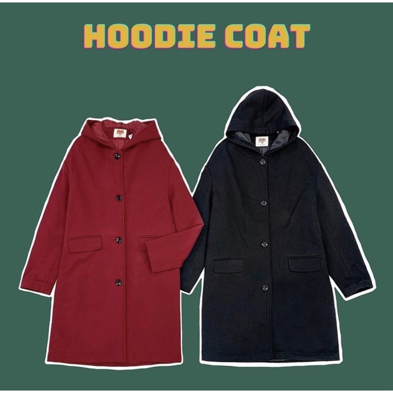 Áo khoác hoodie chất nỉ siêu ấm - SOFT LONGLINE HOODIE COAT
