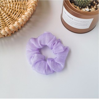 ( SIÊU XINH) Dây Cột Tóc Srunchies Nữ Xinh Xắn Màu Tím Mộng Mơ.