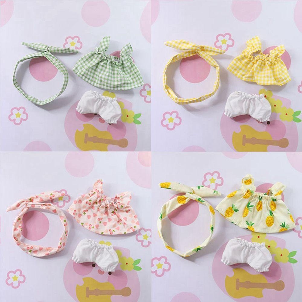 1 Bộ Quần Áo Bằng Cotton Màu Cầu Vồng Phụ Kiện Cho Búp Bê Kích Thước 20cm