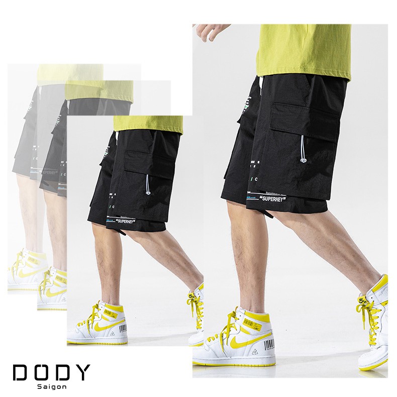 Quần Short Nam ống rộng Cao Cấp Trẻ Trung Hàn Quốc Unisex Nam Nữ [DODY Saigon / Quần Short Nam Ống Rộng] | BigBuy360 - bigbuy360.vn