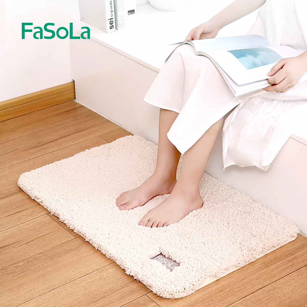Thảm nhung cừu lót chân chống trơn trượt, thấm hút tốt FASOLA FSLJJ-0100A