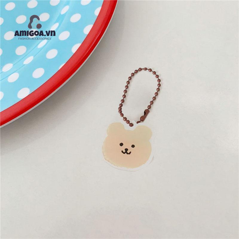 Móc Khóa Bằng Acrylic Họa Tiết Hoạt Hình Dễ Thương