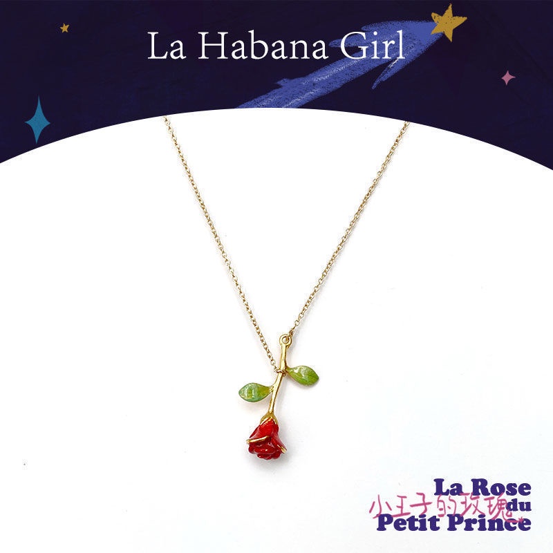 Vòng cổ Mặt Tròn Họa Tiết Vẽ Tay Hoàng Tử Bé Dễ Thương