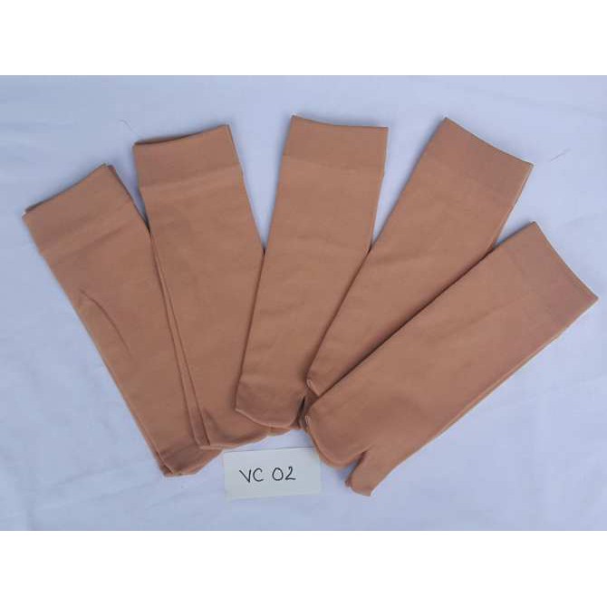 Sỉ Combo 10 đôi vớ chân dày vải siêu mịn màu da