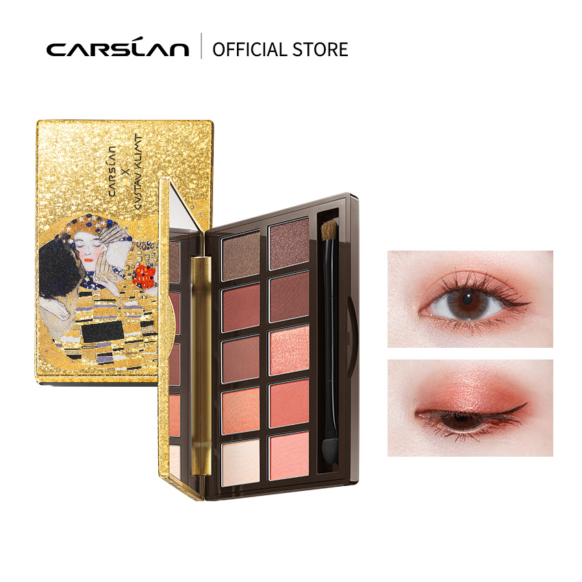 Bảng Phấn Mắt Carslan X Klimt 10 Màu Tông Nhũ Phiên Bản Giới Hạn 12g | BigBuy360 - bigbuy360.vn