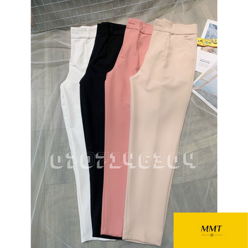Quần tây nữ lưng cao chất vải cao cấp cotton Lạnh công sở form dáng chuẩn đẹp - M2 | BigBuy360 - bigbuy360.vn