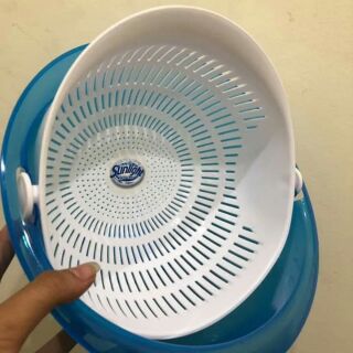 Compo 3 rổ nhựa xoay 2 in 1