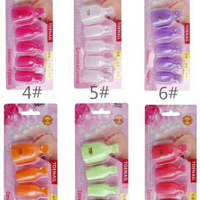 Bộ kẹp ủ chân làm móng 10 cái