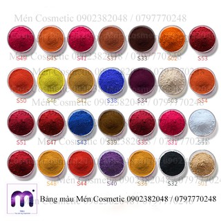 Màu khoáng làm son kem 50g