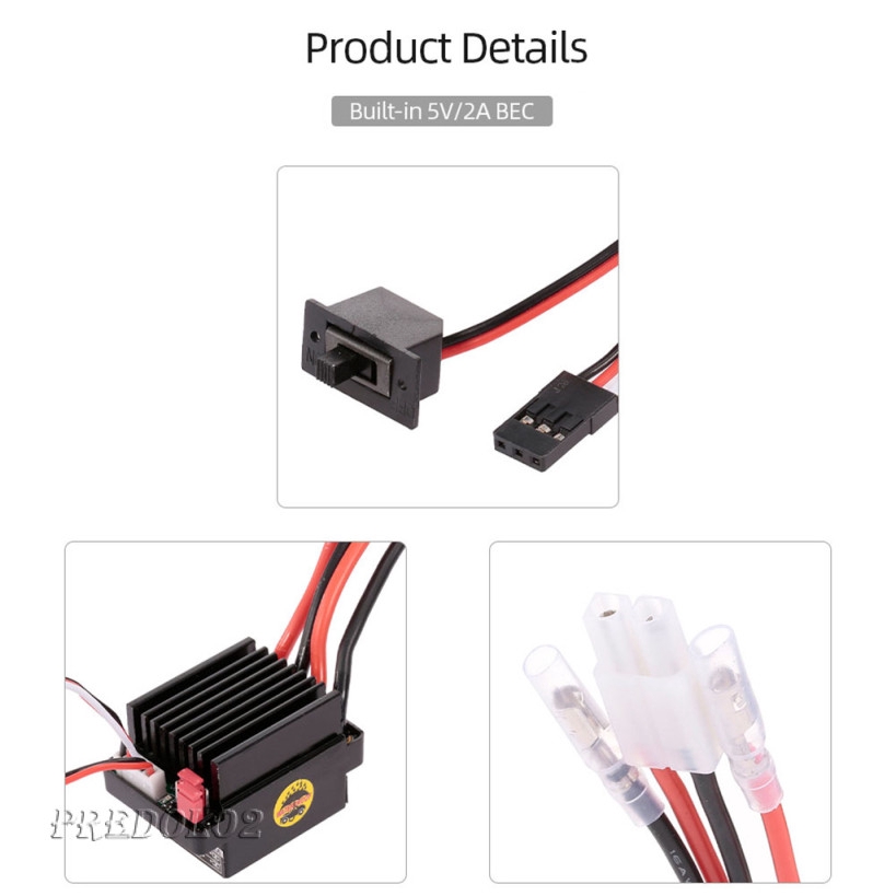 Động Cơ Không Chổi Than B' 540 55t 60a Esc Cho Axial Scx10 Rc4Wd D90 1/10