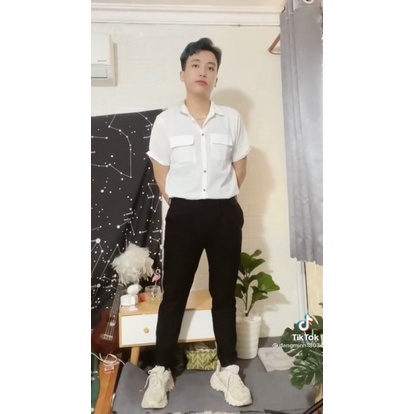 Áo sơ mi nam chất đũi cộc tay -  áo đũi nam phong cách trẻ trung, lịch lãm