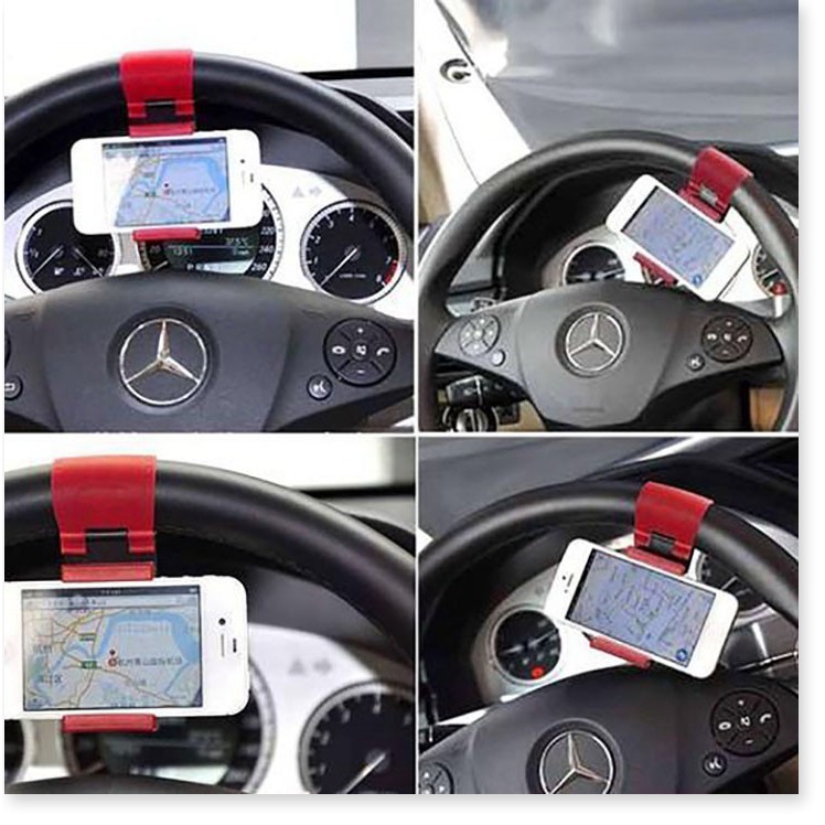 Kẹp điện thoại gắn vô lăng chất liệu nhựa tổng hợp chắc - EL0106 | BigBuy360 - bigbuy360.vn