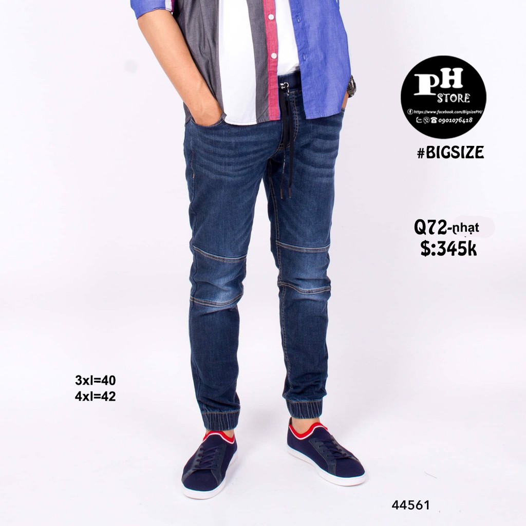 Quần Joger Jean Thun co giãn SIZE BỰ