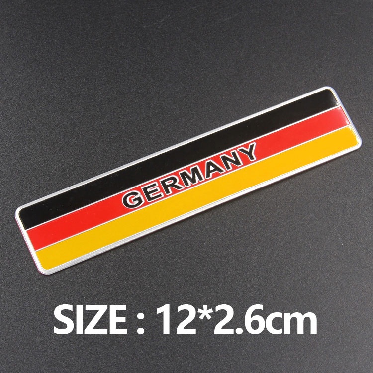 Miếng Dán Kim Loại Hình Cờ Các Nước Trang Trí Xe Máy Xe Hơi