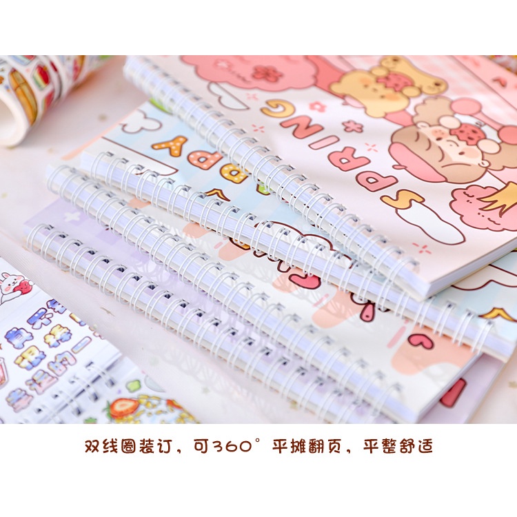 Sổ chiết washi tape lưu trữ sticker cute hình dán dễ thương trang trí sổ