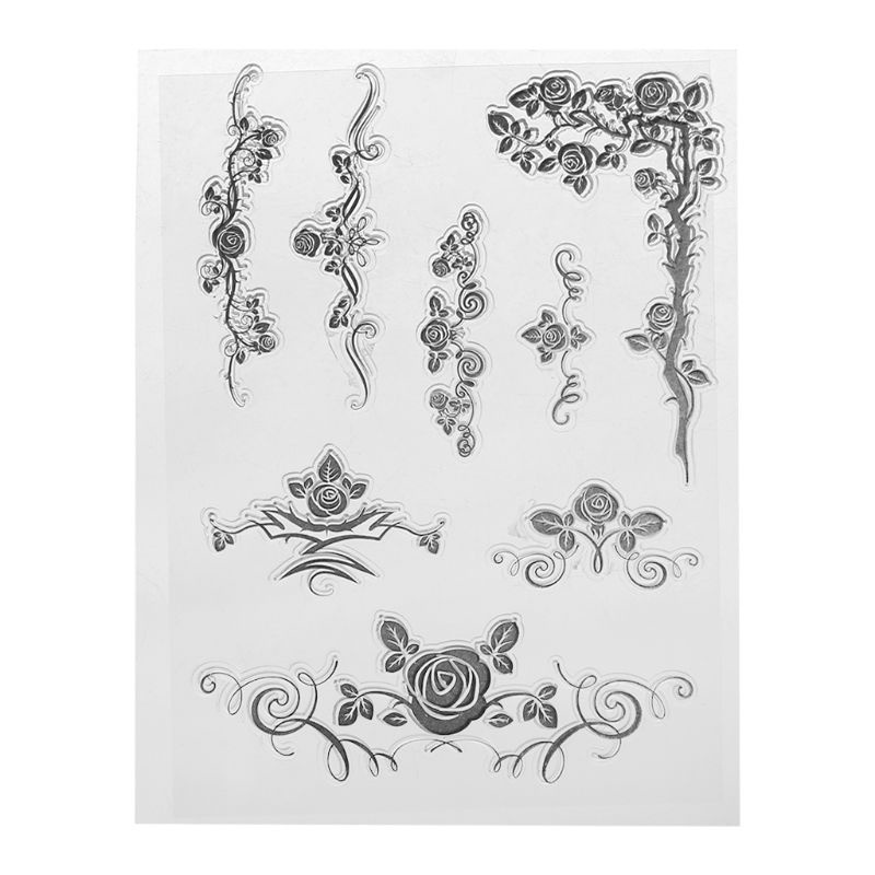 Con Dấu Silicone Trong Suốt In Nổi Hình Chữ Cái Và Số Dùng Trang Trí Album Ảnh DIY