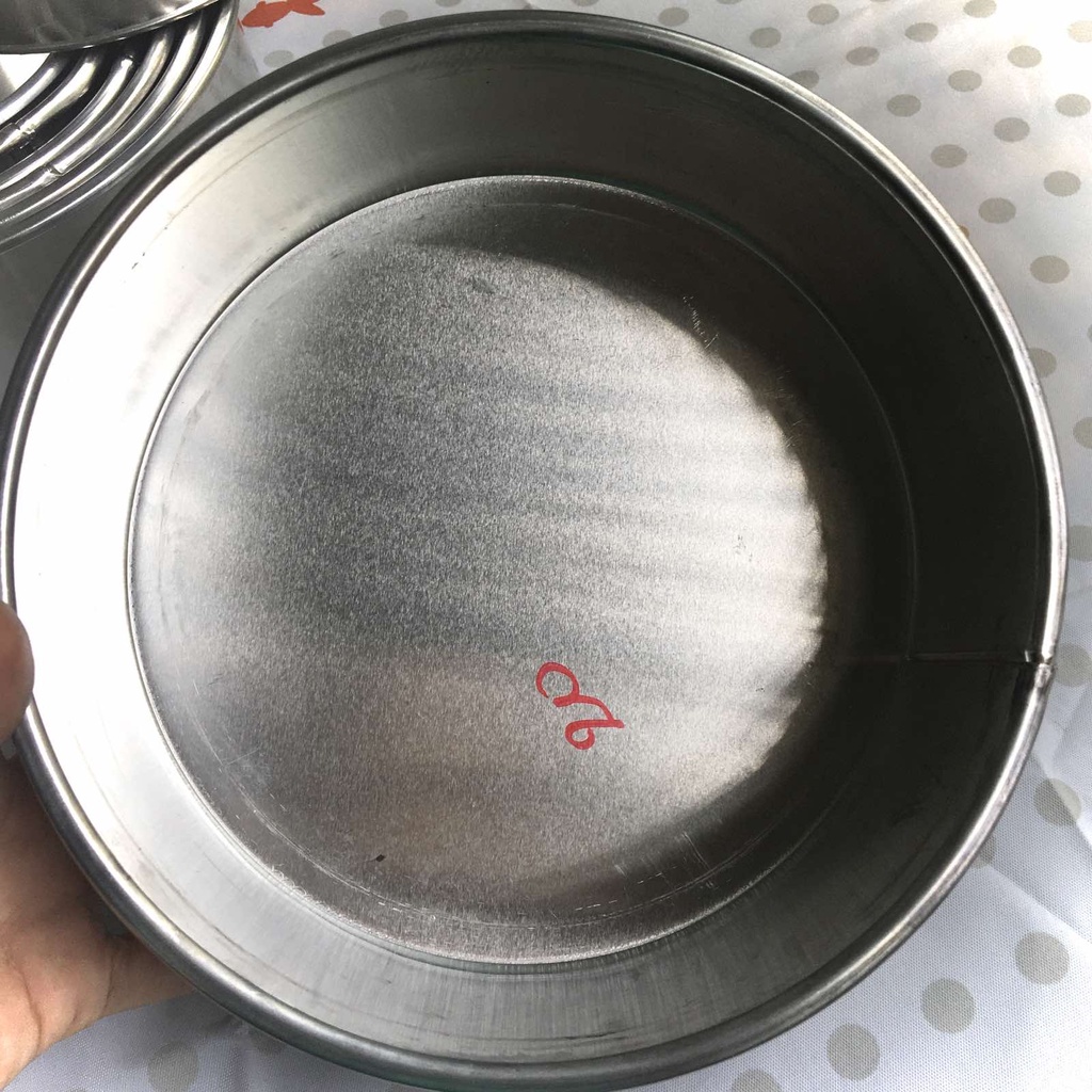 (Khuôn Tròn Đế Liền) Khuôn Làm Bánh bằng nhôm hình tròn nhiều kích thước