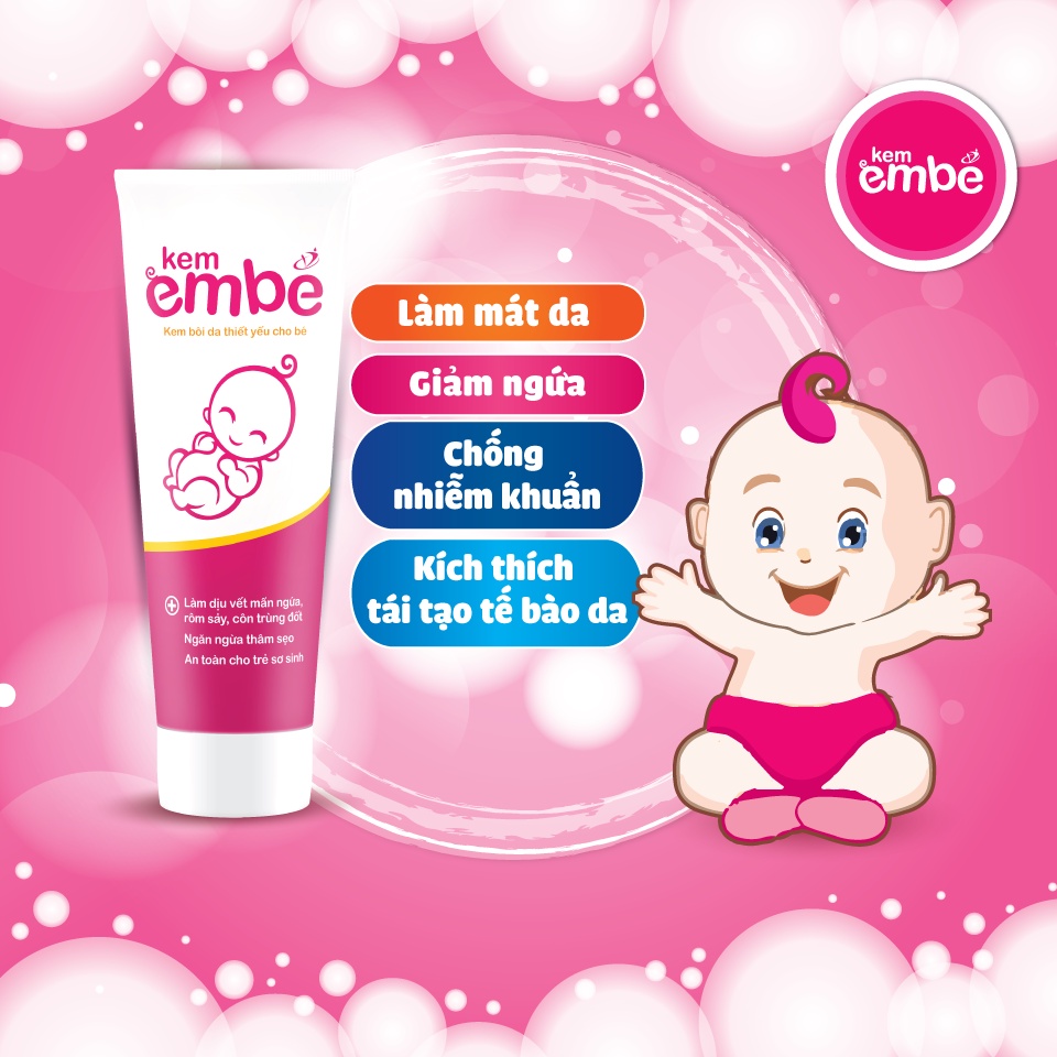 Kem Em Bé New - Kem Dưỡng Ẩm Và Tái Tạo Tế Bào Da Giúp Chữa Rôm Sảy, Hăm Da, Chàm Sữa, Mẩn Ngứa