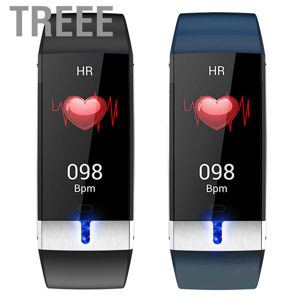 Treee E88 Smart Sports Bracelet Healthy Step Count Multifunction Electrocardio Temperature Watch