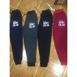 Quần jogger thun logo Army