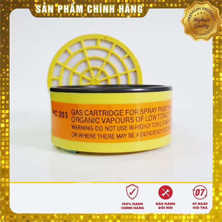 Phin Lọc Độc RC-203 Dùng Cho Mặt Nạ NP-305, NP-306, Than Hoạt Tính Khử Độc, Hóa Chất