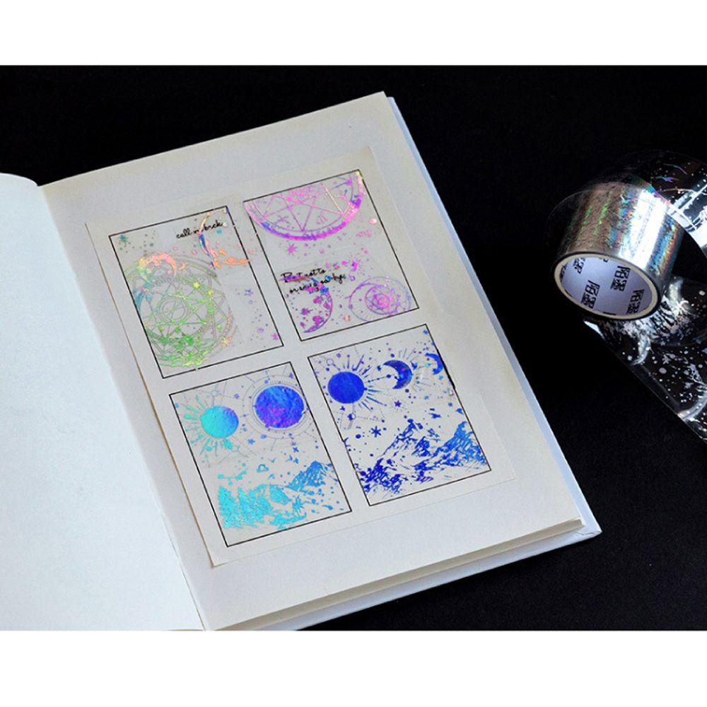 Cuộn Băng Keo PET Màu Đen DIY Trang Trí Sổ Tay