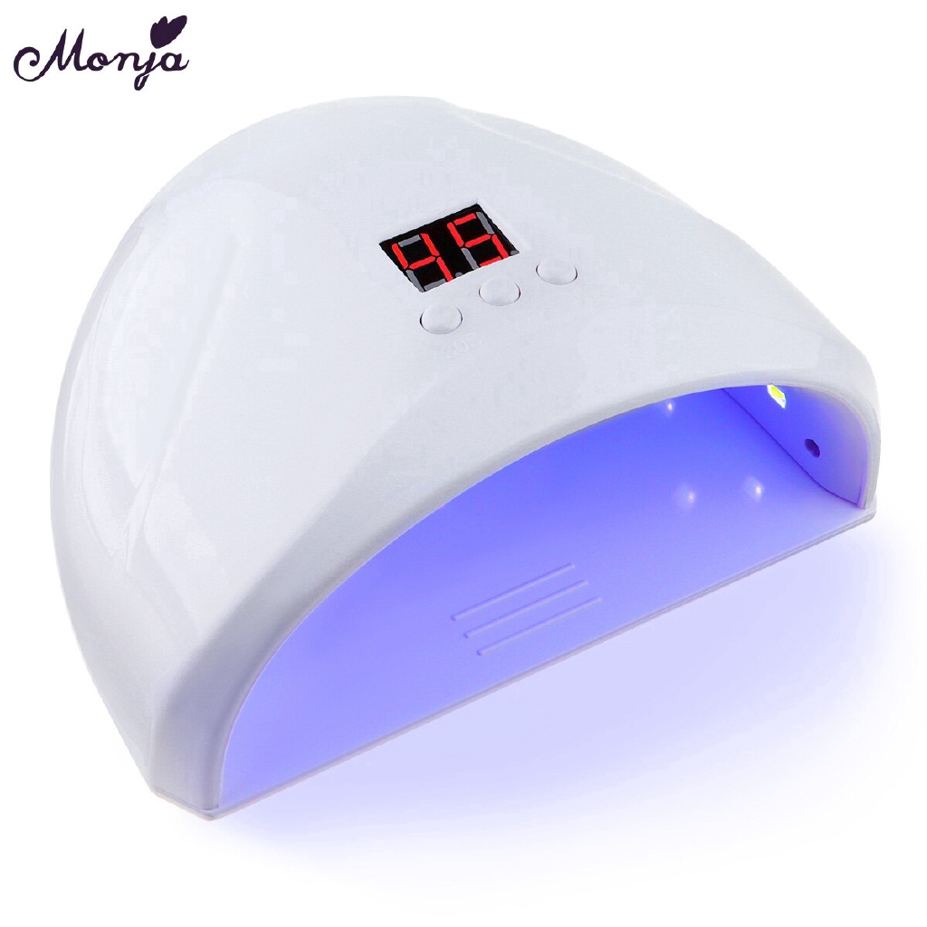 Monja 36W LED Lamp Nail Dryer 12 LEDs UV Ice Lamp For Drying Gel Polish Timer Auto Sensor Manicure Tools
