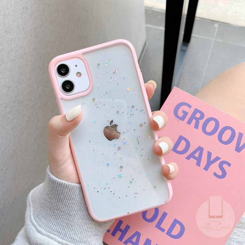 Ốp điện thoại TPU kim tuyến màu Macaron đơn giản cho iPhone 11 8plus 7plus 8 7 11Pro Max X Xs Max XR SE 2020 iPhone 12 pro max | BigBuy360 - bigbuy360.vn