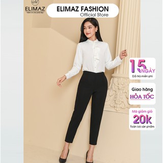 [Hàng chính hãng] Quần âu nữ công sở khoá sườn tiện lợi Elimaz, chất vải tuyết mưa cao cấp dày dặn co giãn thoải mái