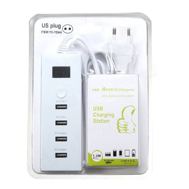 HUB USB CHIA 4 CỔNG SẠC DỰ PHÒNG CHO ĐIỆN THOẠI