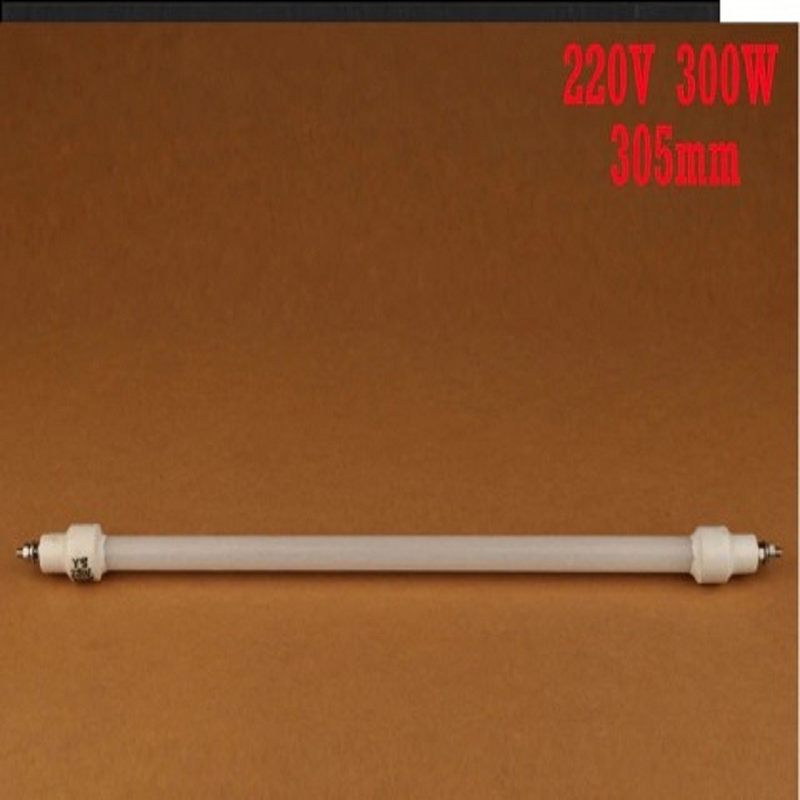 Bóng đèn, thanh Nhiệt tủ sấy, đèn sưởi, máy sưởi, loại bóng halogen thẳng không dây vặn ốc 2 đầu 300W
