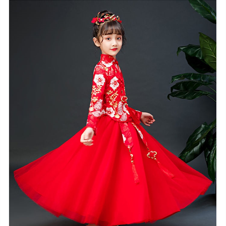 Bộ Hán Phục Phong Cách Trung Hoa Xinh Xắn Cho Bé Gái