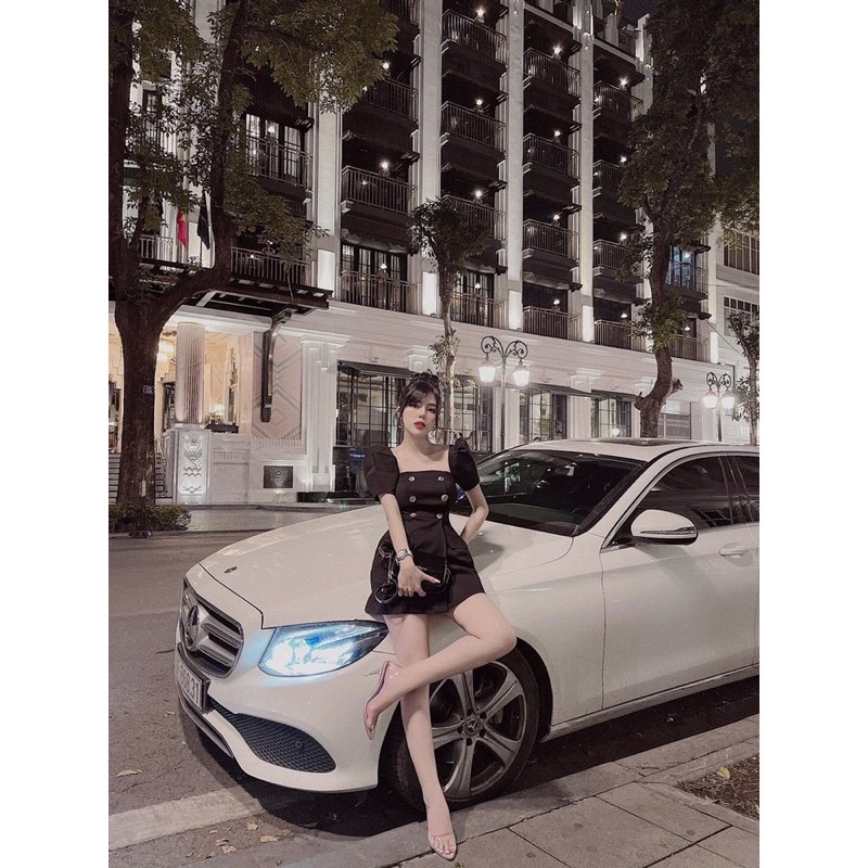 VÁY CỔ VUÔNG TAY PHỒNG SANG CHẢNH | BigBuy360 - bigbuy360.vn