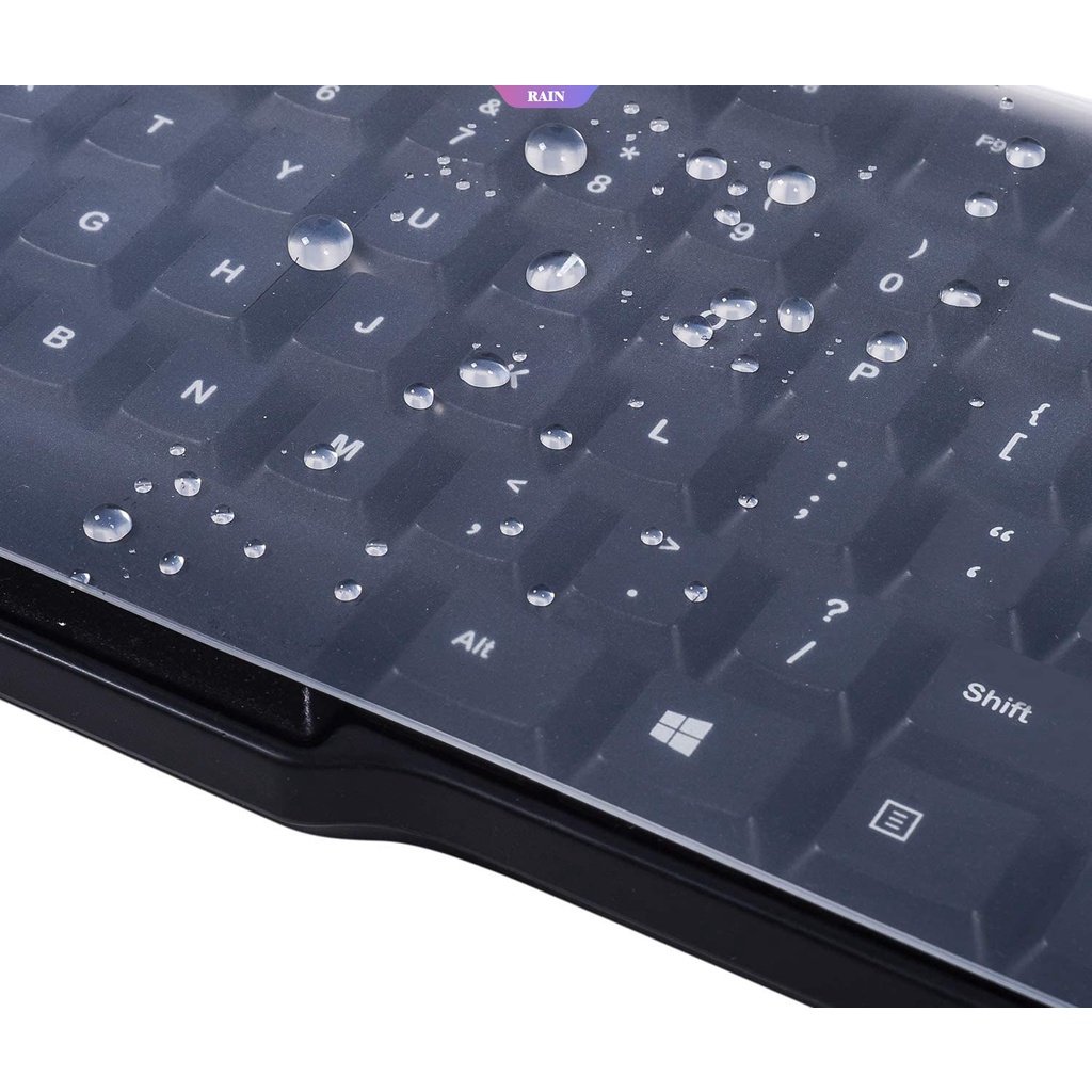 Miếng Dán Bảo Vệ Bàn Phím Máy Tính Bằng Silicon Mềm Trong Suốt Chống Thấm Nước Chống Bụi Kích Thước 17.52 &quot;X 5.51&quot;