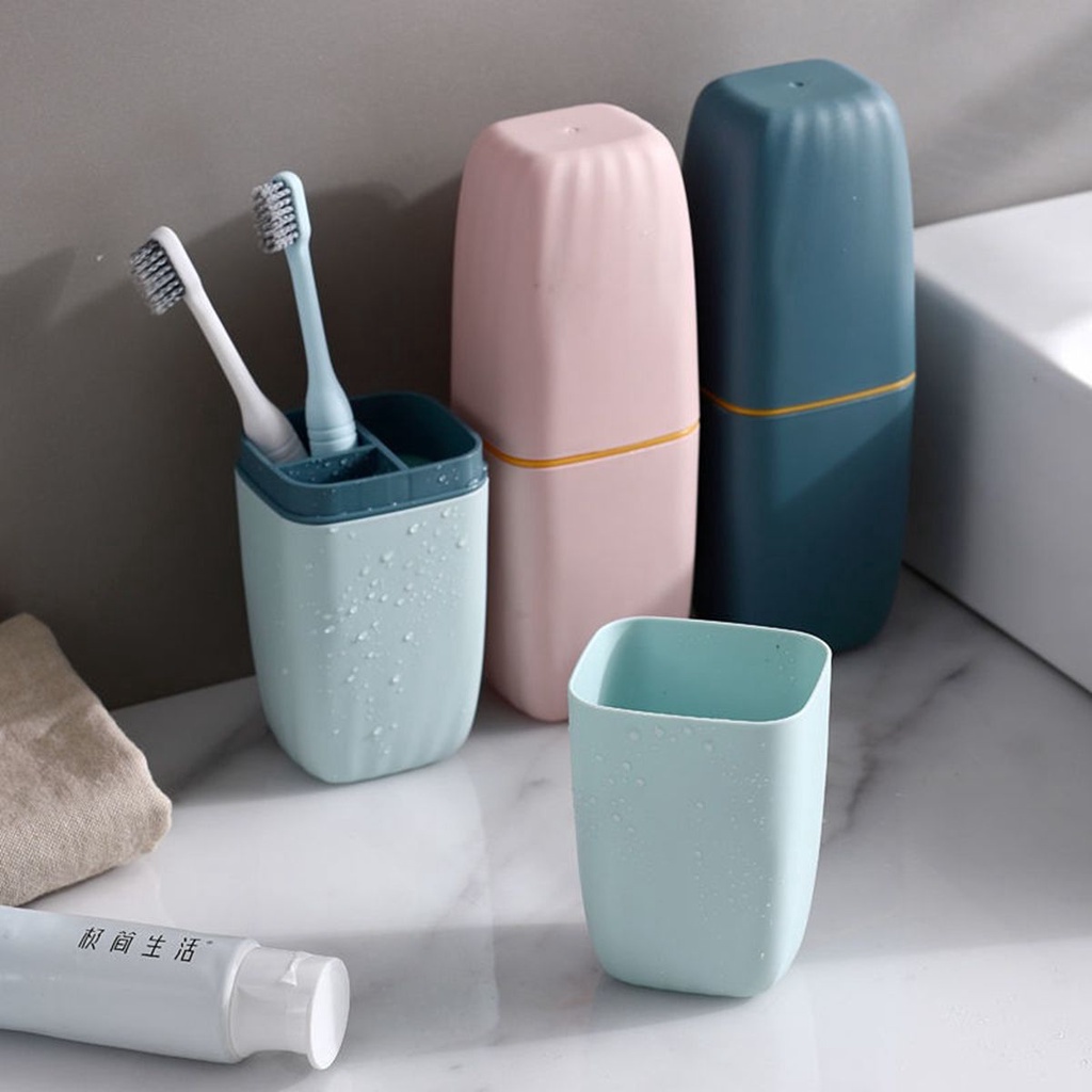 Hộp đựng bàn chải đánh răng có nắp đậy tiện dụng