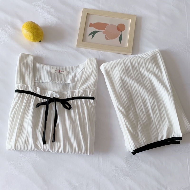 Bộ Đồ Ngủ Dài Tay Thời Trang Mùa Xuân Thu Ngọt Ngào Dành Cho Nữ