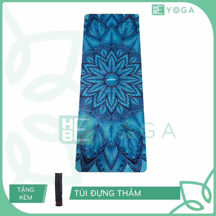 Thảm Yoga Relax Du Lịch Xếp Gọn 1.5mm Tặng Kèm Túi và Dung dịch vệ sinh thảm