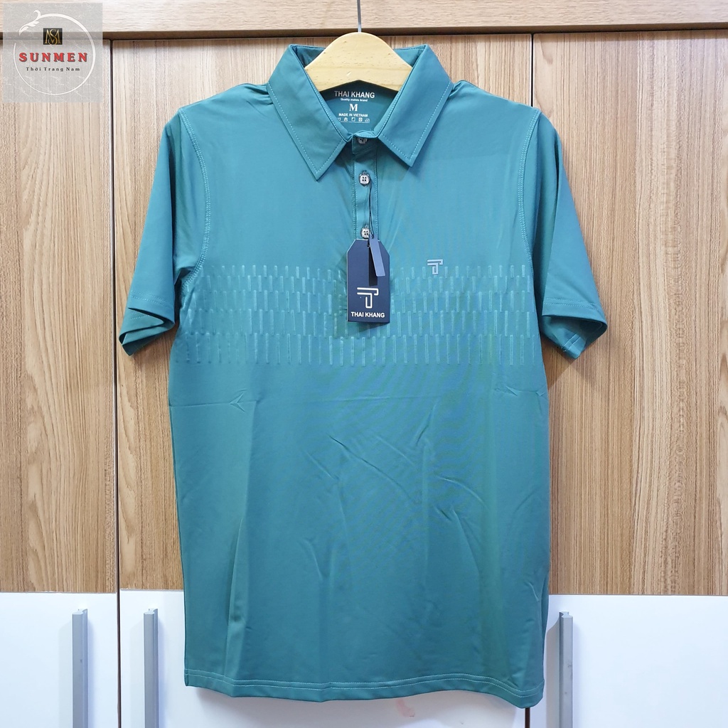 Áo Thun Nam Polo Cổ Trụ Tay Ngắn Họa Tiết Trơn Nhiều Màu Chất Thun Lạnh Co Giãn 4 Chiều SUNMEN Size Từ 50-85kg
