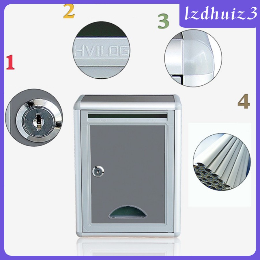 Hộp Thư Hộp Thư Hộp Báo An Toàn Ngoài Trời Gemgem Loey Có Khóa In Chữ