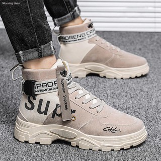 Giày Bốt Martin Cổ Cao Phong Cách Retro Anh Quốc Cá Tính Cho Nam