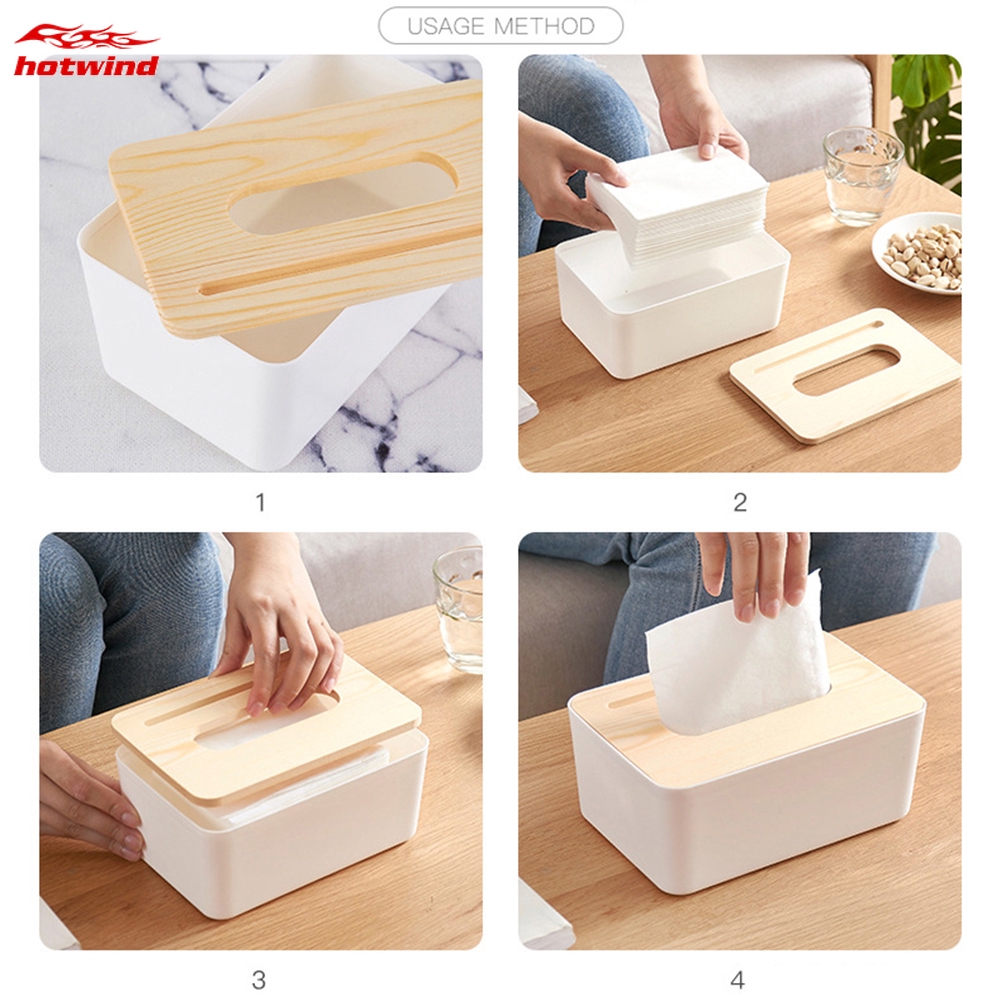 Hộp Đựng Khăn Giấy Bằng Gỗ Tiện Lợi Cho Nhà Bếp