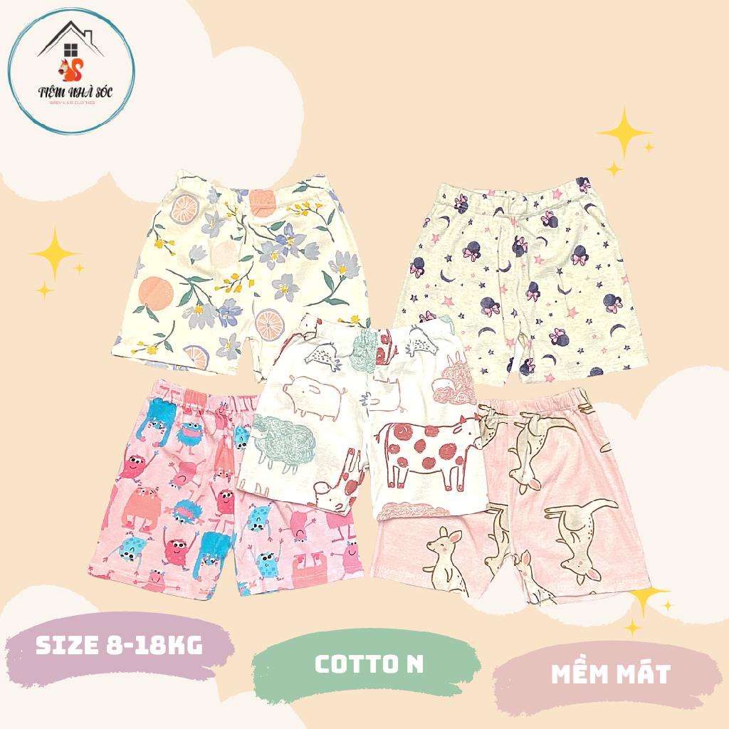 Quần đùi mùa hè cho bé trai bé gái size 1 - 5 tuổi Tiệm Nhà Sóc