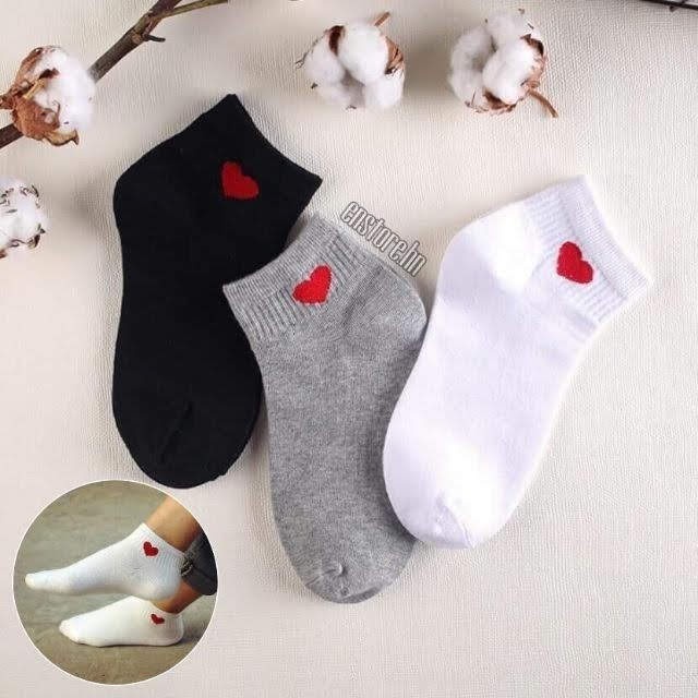 Tất nữ hình tim , vớ nữ cổ ngắn hình tim