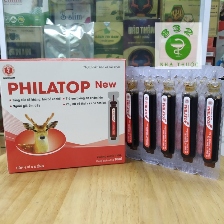 PHILATOP New hộp 20 ống nhựa