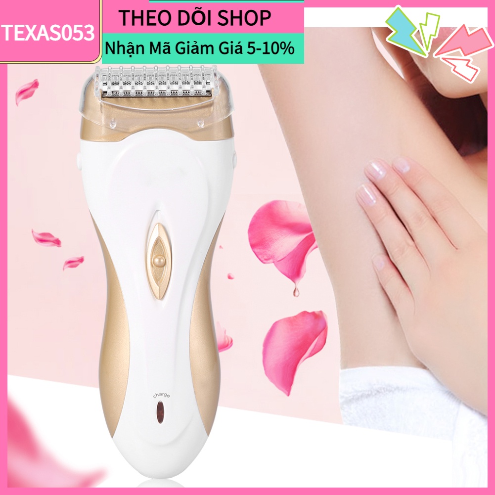 [Hàng mới về] Kemei KM-3518 Máy tẩy lông điện có thể sạc lại cho nữ【Texas053】