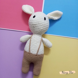 [Thanh lý] Gấu bông móc len handmade - Thỏ Bubu