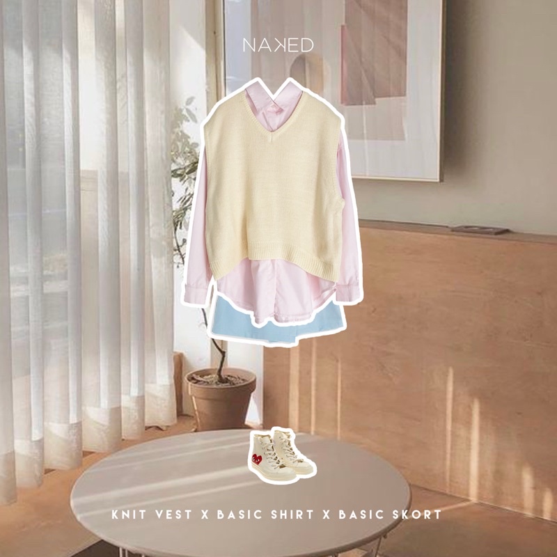 Naked by V - Áo len gile Knit Vest | BigBuy360 - bigbuy360.vn