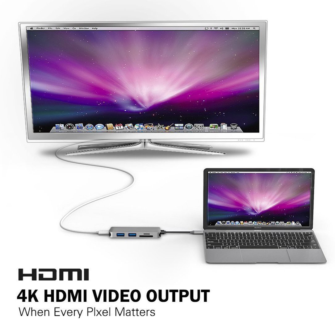 (1210Shot Sale) Usb C Hub Với 4k Cho Macbook Pro